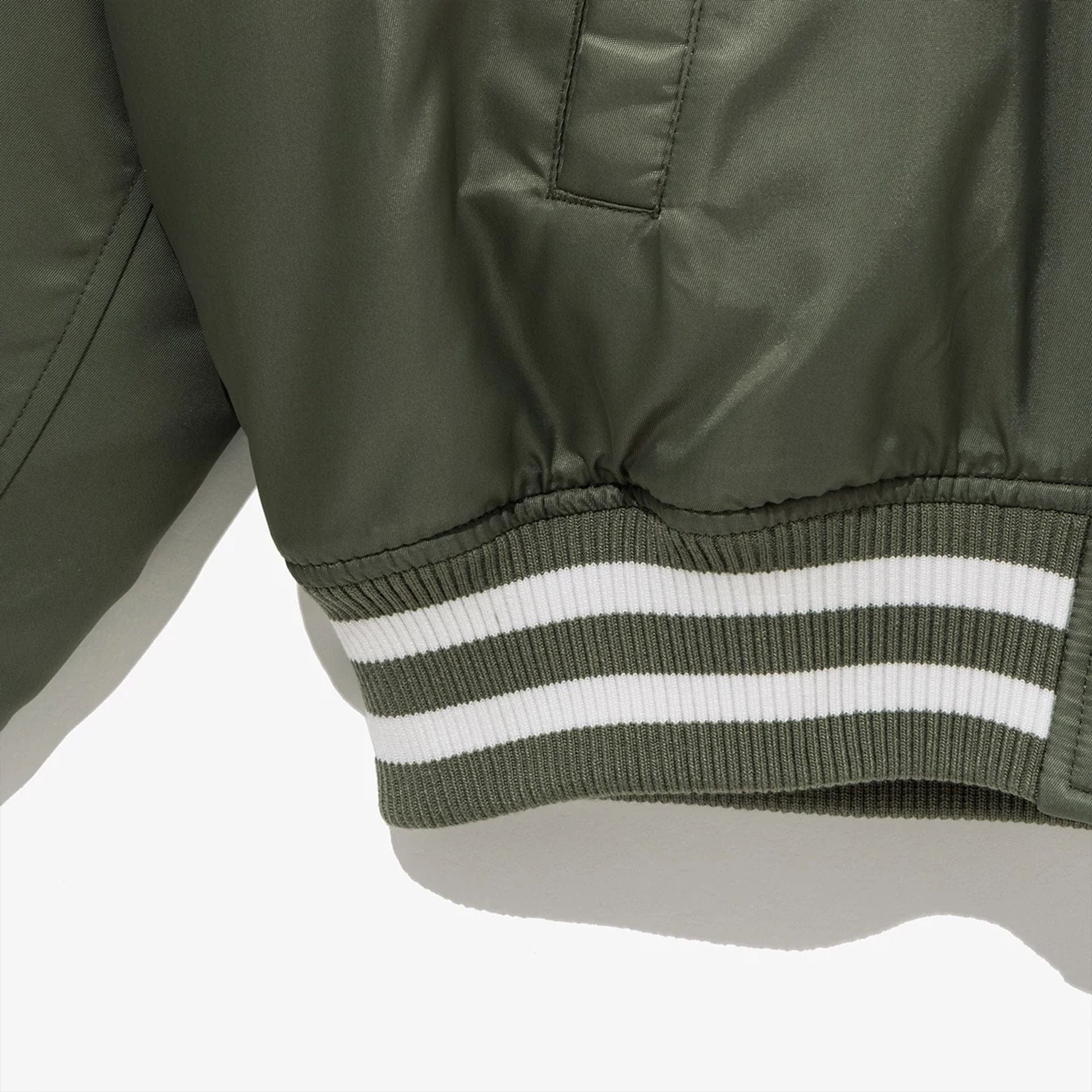 The Male model is wearing New York Yankees MLB Green Stadium Jacket  7