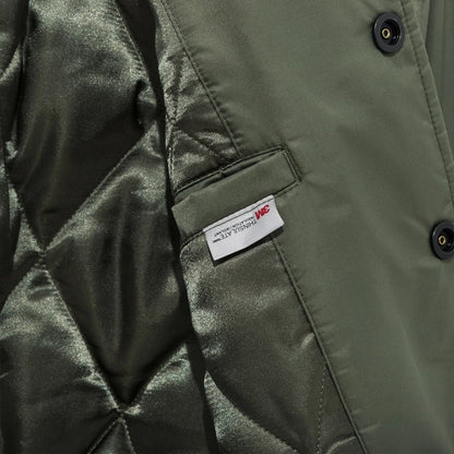 The Male model is wearing New York Yankees MLB Green Stadium Jacket  8