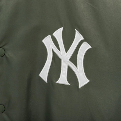 The Male model is wearing New York Yankees MLB Green Stadium Jacket  11