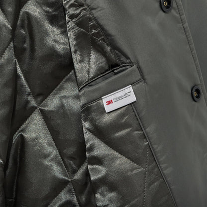 The Male model is wearing LA Dodgers MLB Grey Stadium Jacket 8