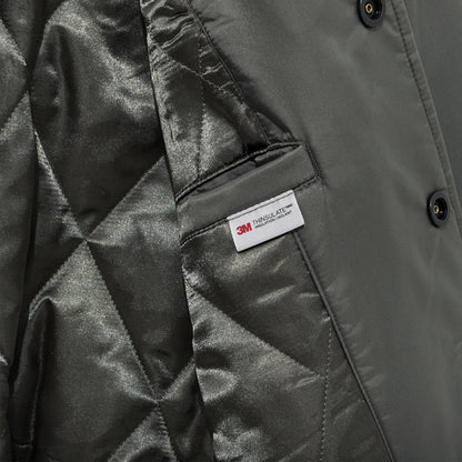 The Male model is wearing LA Dodgers MLB Grey Stadium Jacket  8