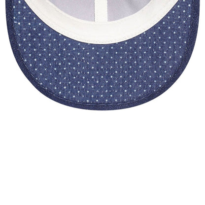 Pictured is this MLB Multi Panel Denim New York Yankees Retro Crown 9FIFTY cap in dark blue. 5