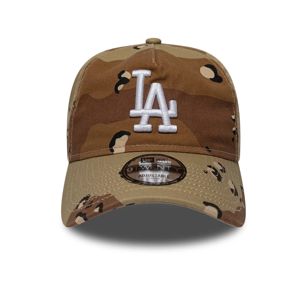 Pictured is this MLB Camo Reserve LA Dodgers 9TWENTY A-Frame Adjustable cap in Desert Camo. 2