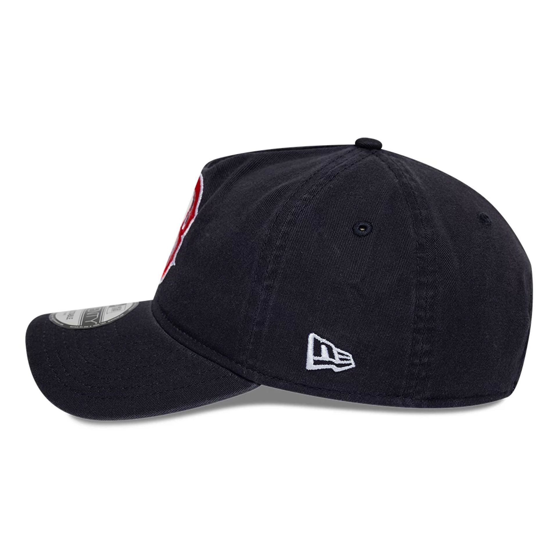 Pictured is this MLB Boston Red Sox 9TWENTY A-Frame Adjustable cap in navy. 5