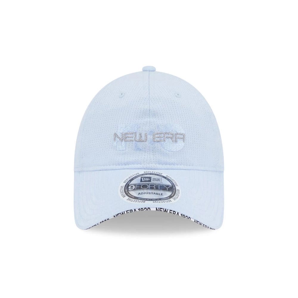 Pictured is this New Era NEC Logo 9FORTY Unstructured cap in blue. 3