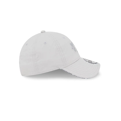 Pictured is this New Era NEC Logo 9FORTY Unstructured cap in White. 6