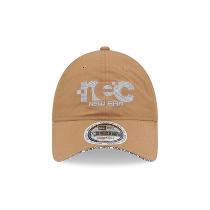 Pictured is this New Era NEC Logo 9FORTY Unstructured cap in Beige. 3