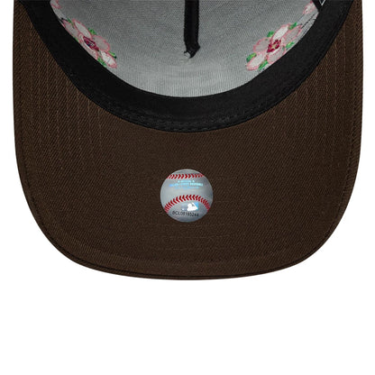 Pictured is this MLB Sakura San Diego Padres 9FORTY A-Frame cap in dark brown. 7