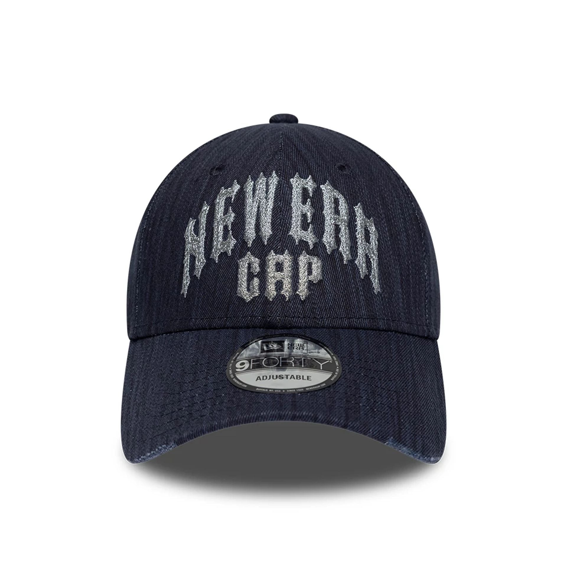 Pictured is this New Era Street Archived 9FORTY cap in navy. 3