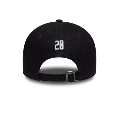 Pictured is this New Era Street Archived 9FORTY cap in black. 2