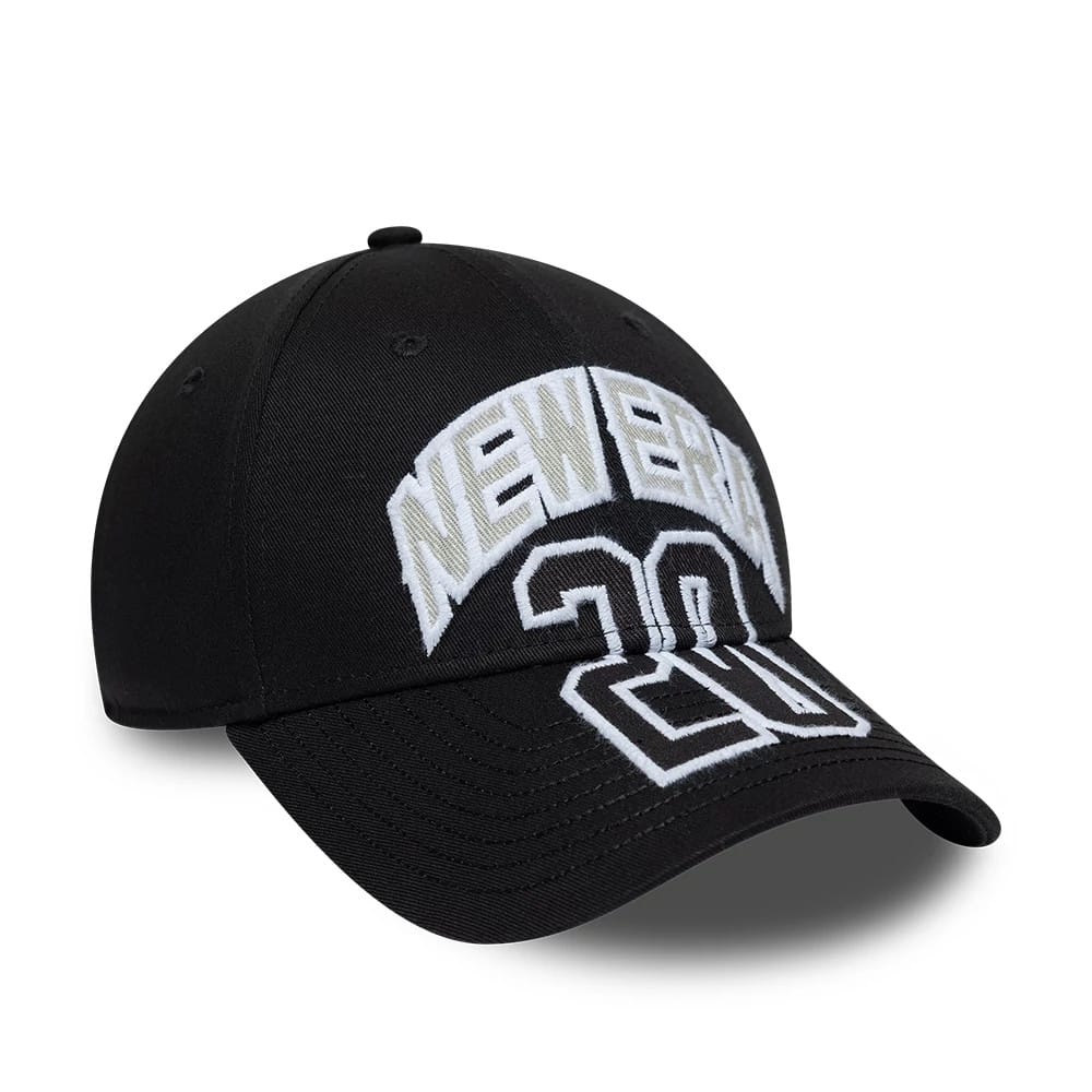Pictured is this New Era Street Script Archived New Era Heritage 1920 9FORTY cap in black. 4