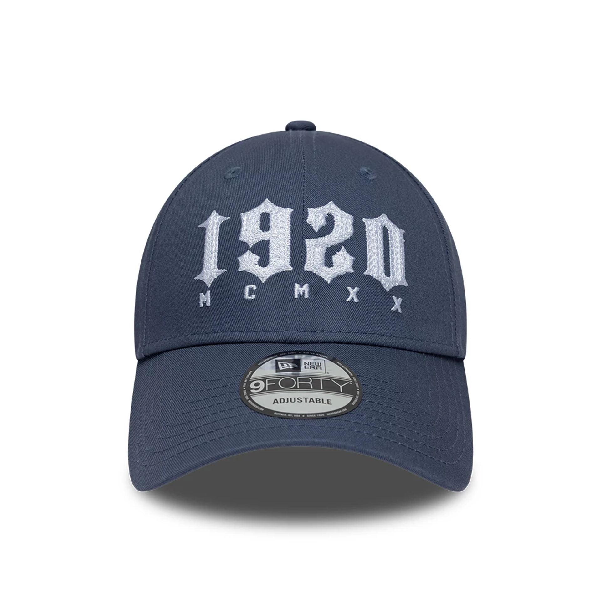Pictured is this New Era Street Archived 9FORTY cap in dark blue. 3