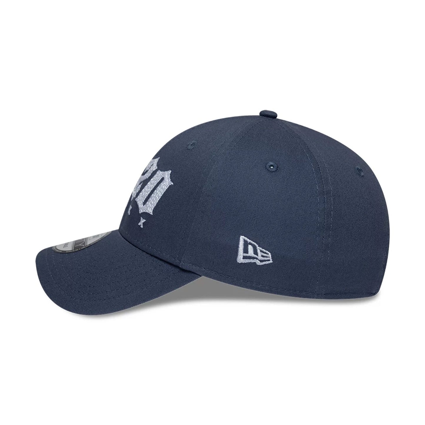 Pictured is this New Era Street Archived 9FORTY cap in dark blue. 5