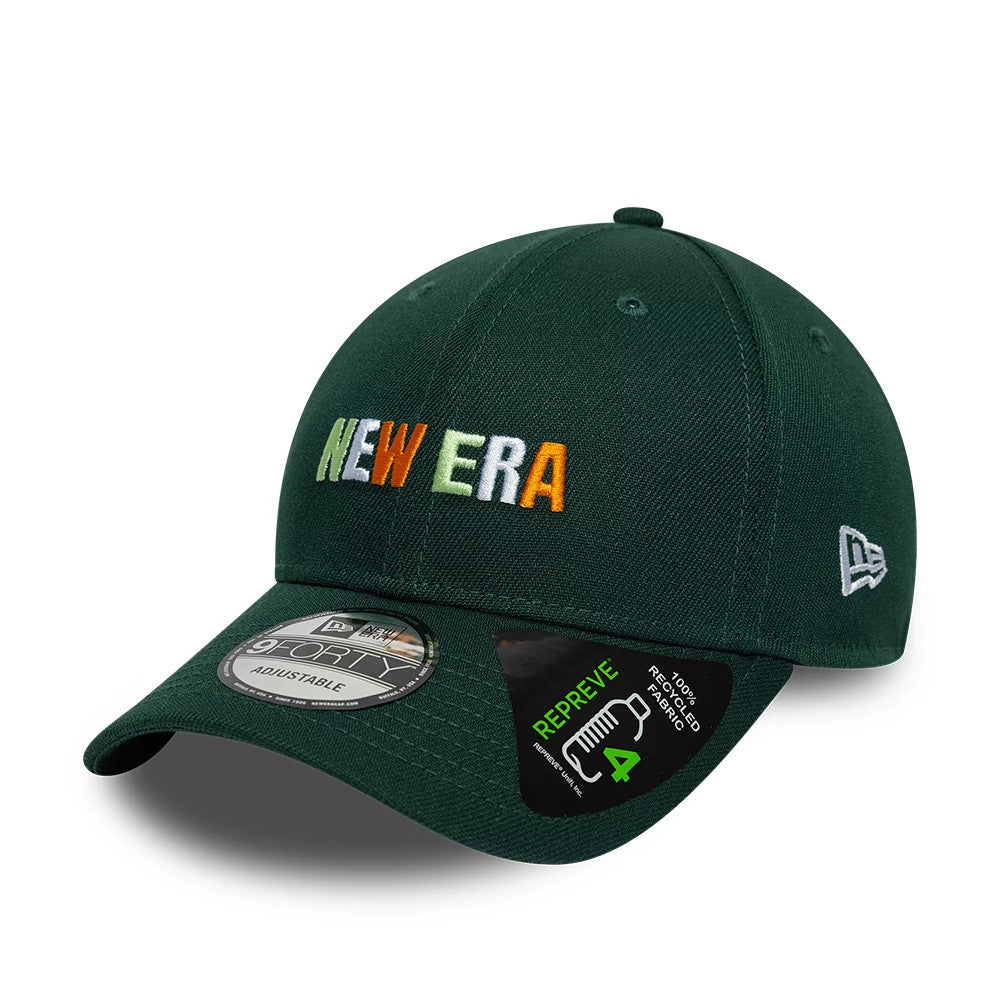 Pictured is this New Era Earth Day 9FORTY Adjustable cap in dark green. 3
