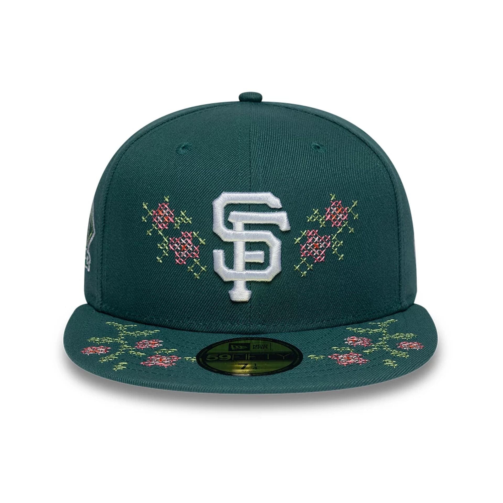 Pictured is this MLB Garden San Francisco Giants 59FIFTY Fitted cap in dark green. 2