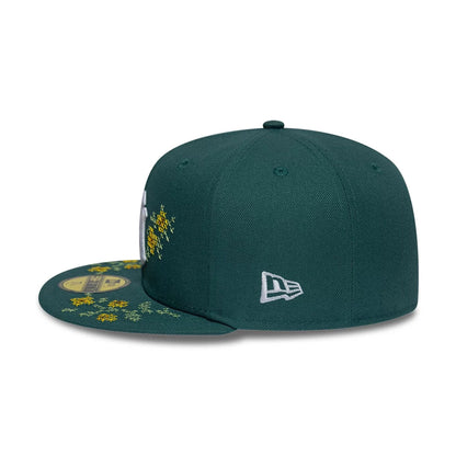 Pictured is this MLB Garden New York Yankees 59FIFTY Fitted cap in dark green. 5