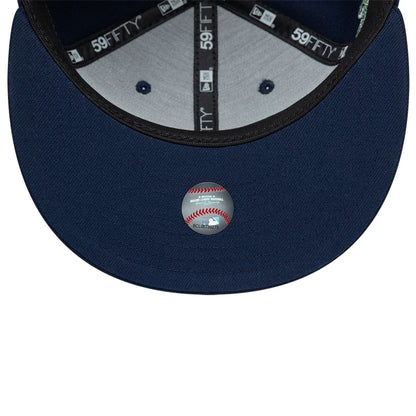 Pictured is this MLB Garden New York Mets 59FIFTY Fitted cap in dark blue. 7