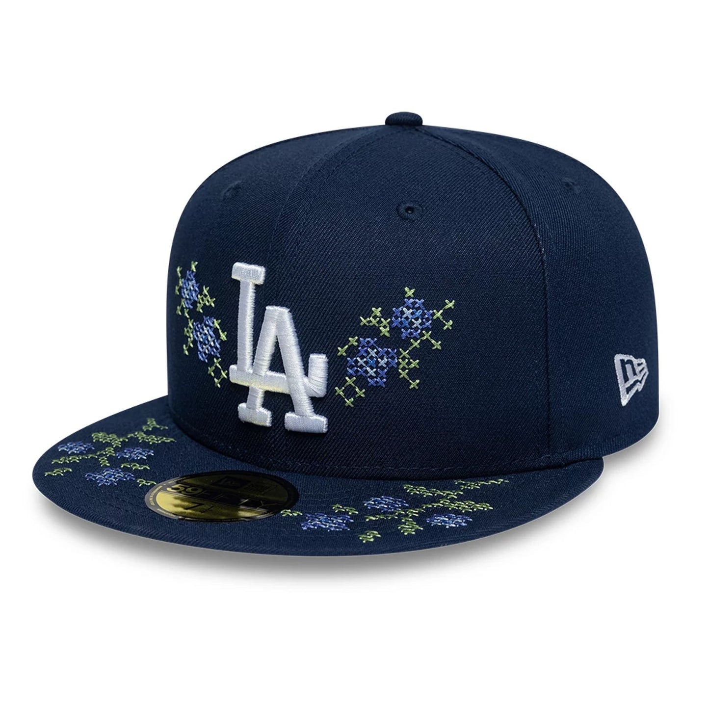 Pictured is this MLB Garden LA Dodgers 59FIFTY Fitted cap in dark blue. 3