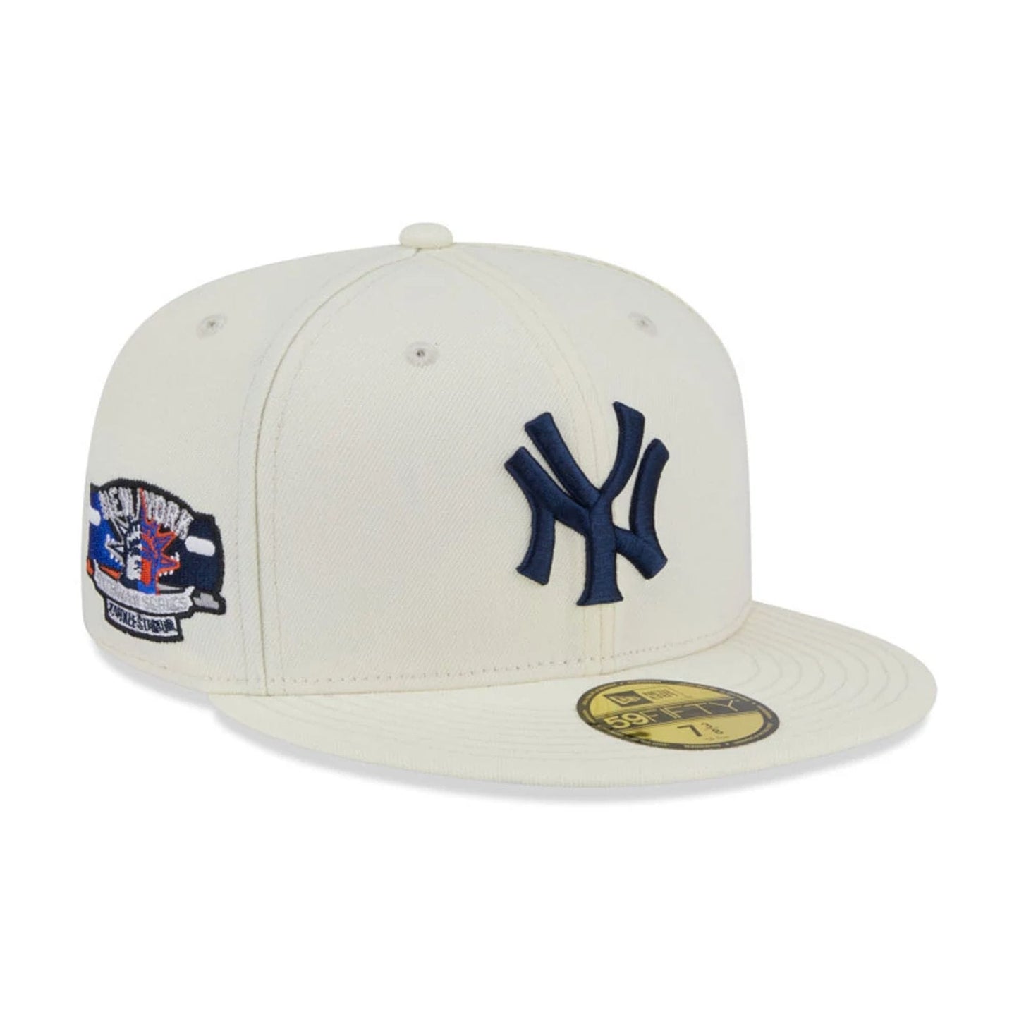 Pictured is this MLB City Series New York Yankees 59FIFTY Fitted cap in white. 1