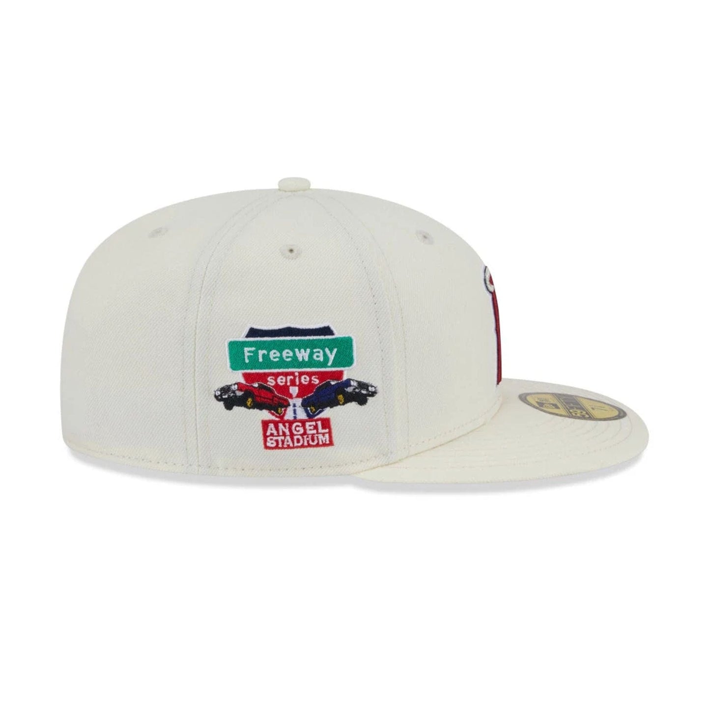 Pictured is this MLB City Series LA Angels 59FIFTY Fitted cap in white. 5
