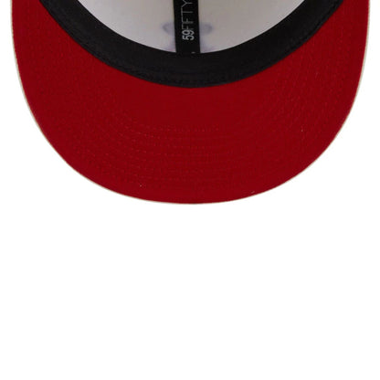 Pictured is this MLB City Series LA Angels 59FIFTY Fitted cap in white. 2