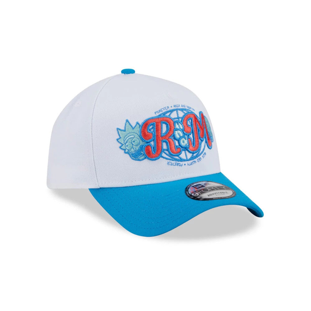 Pictured is this  Rick And Morty 9FORTY A-Frame Adjustable cap in white. 3