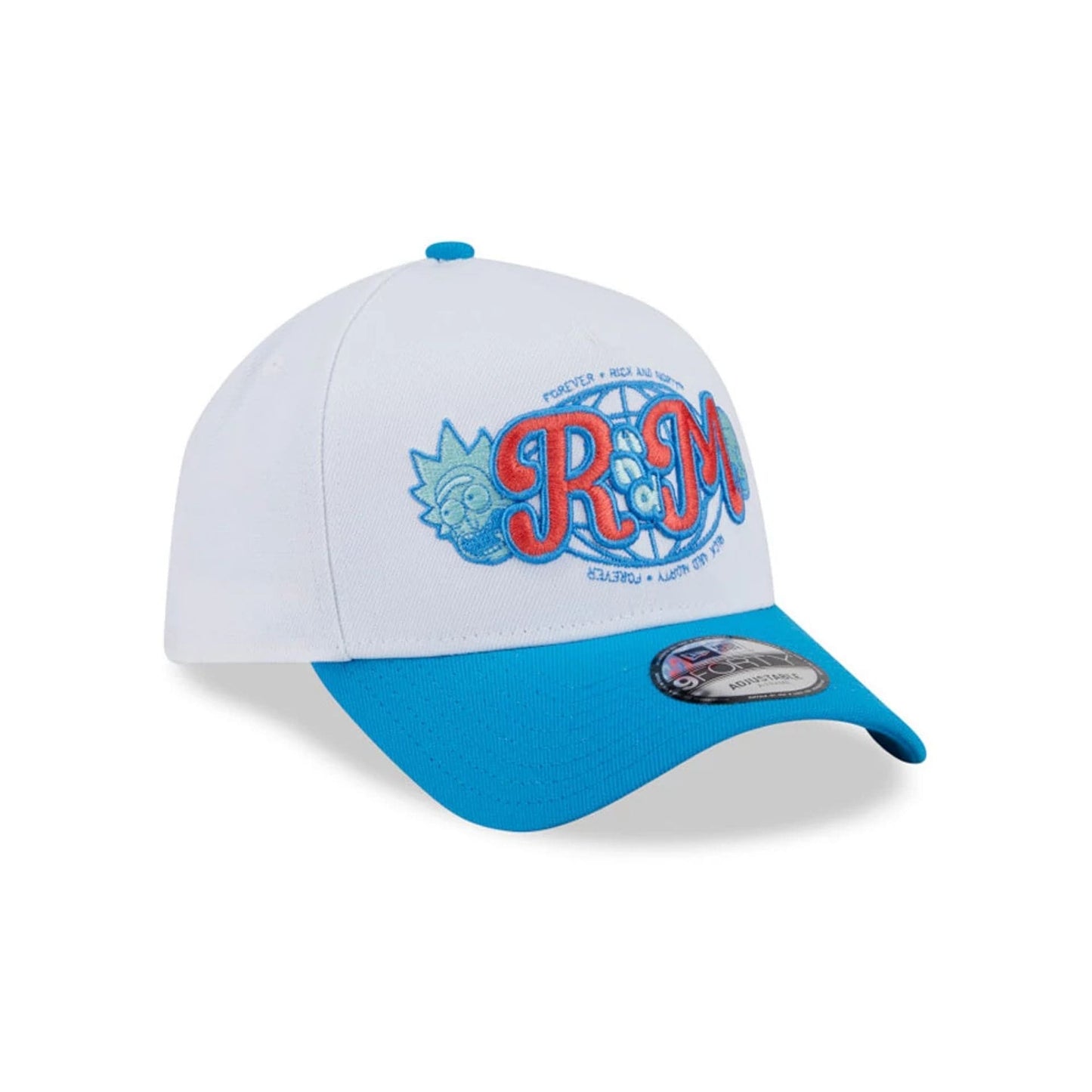 Pictured is this  Rick And Morty 9FORTY A-Frame Adjustable cap in white. 3
