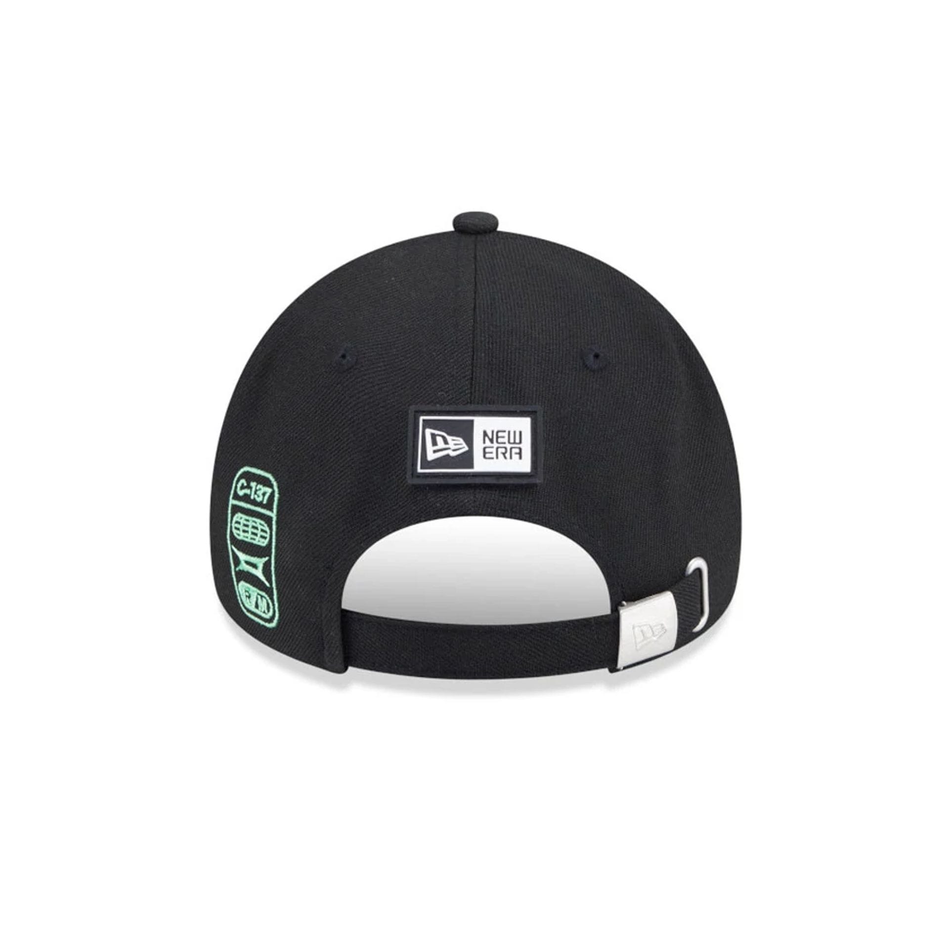 Pictured is this Rick And Morty Glow In The Dark 9FORTY A-Frame Adjustable cap in black. 6