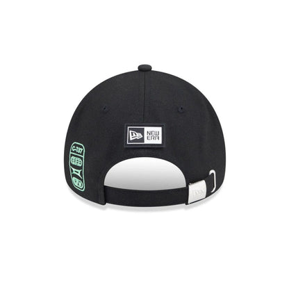 Pictured is this Rick And Morty Glow In The Dark 9FORTY A-Frame Adjustable cap in black. 6