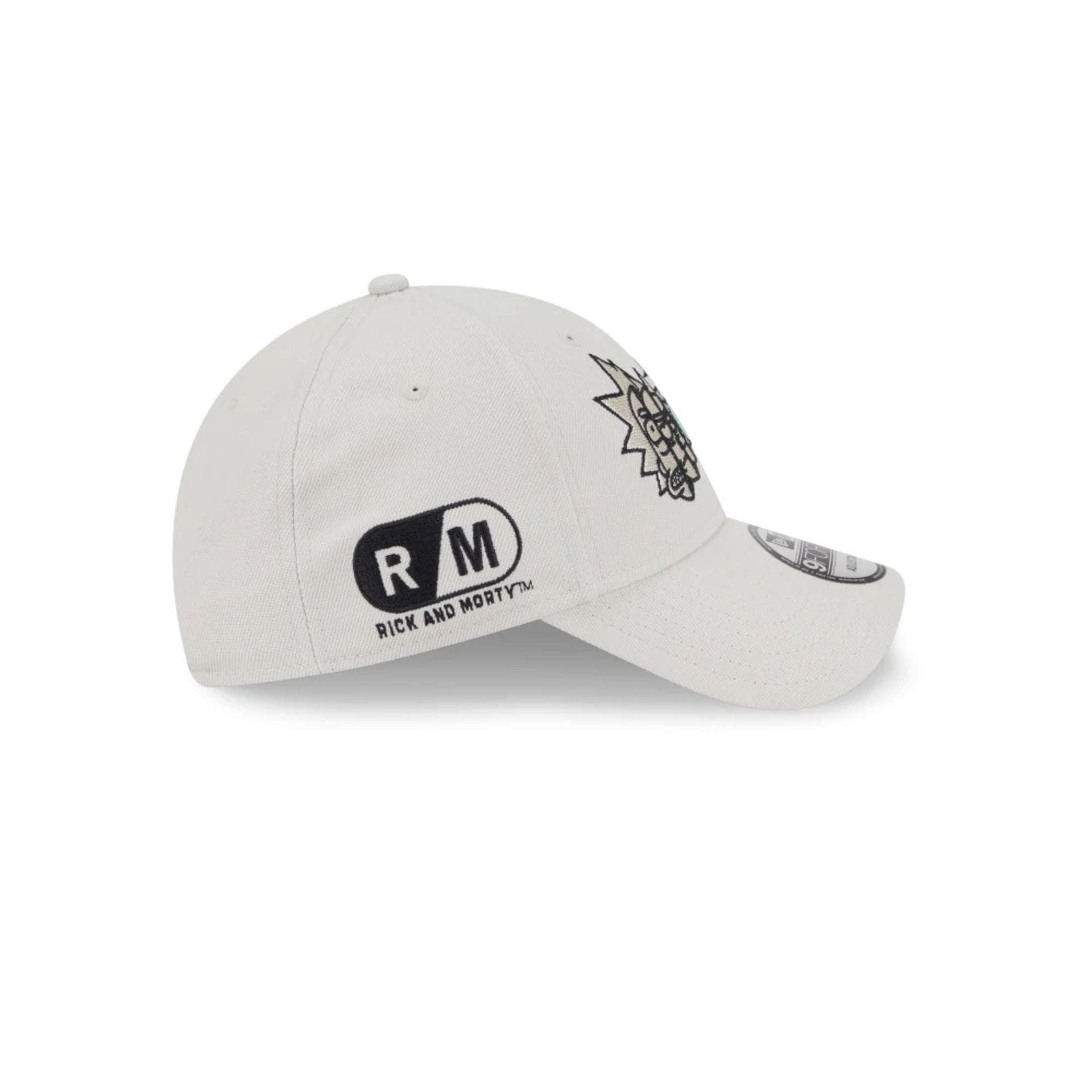 Pictured is this Rick And Morty 9FORTY Adjustable cap in Cream. 4
