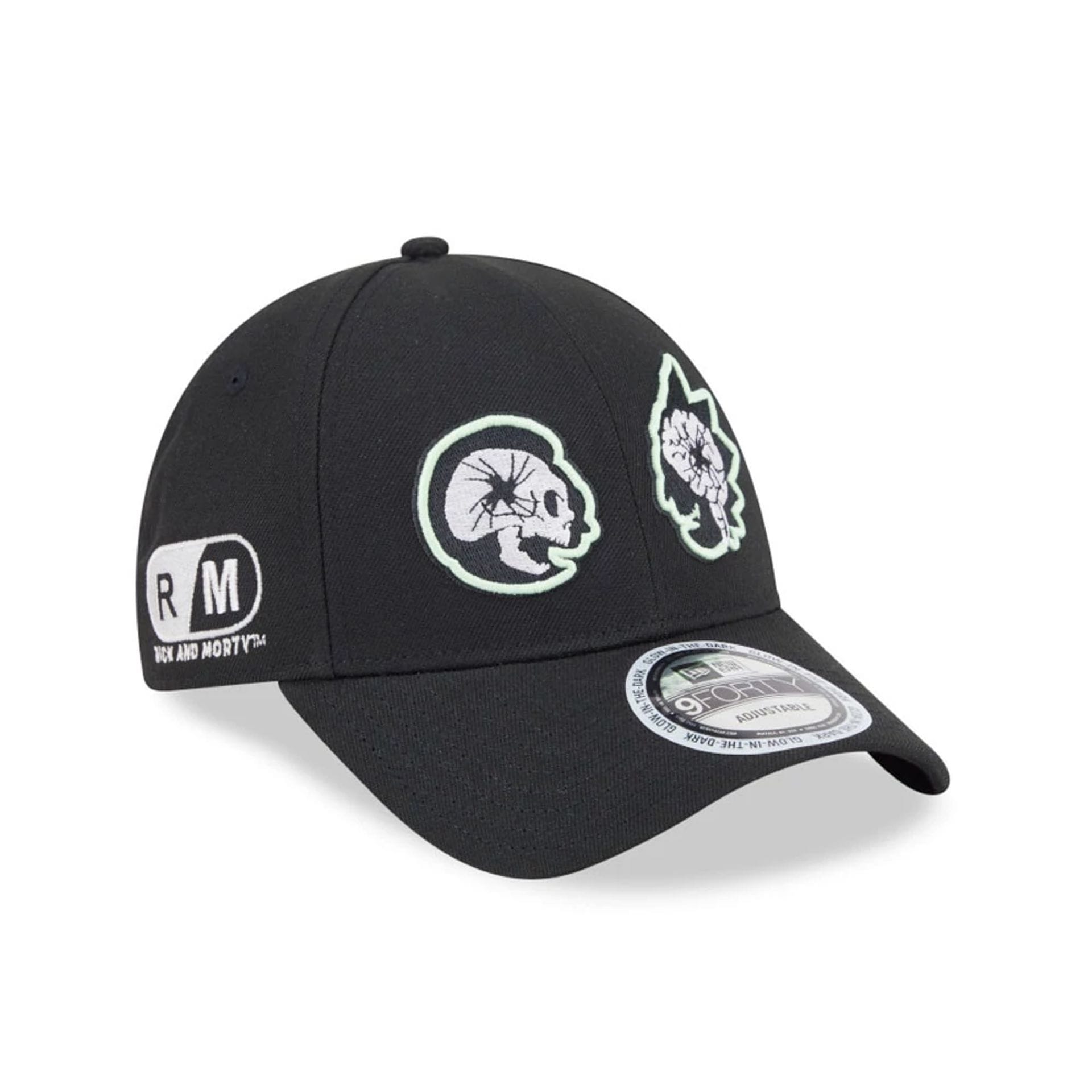 Pictured is this  Rick And Morty 9FORTY Adjustable cap in black. 3