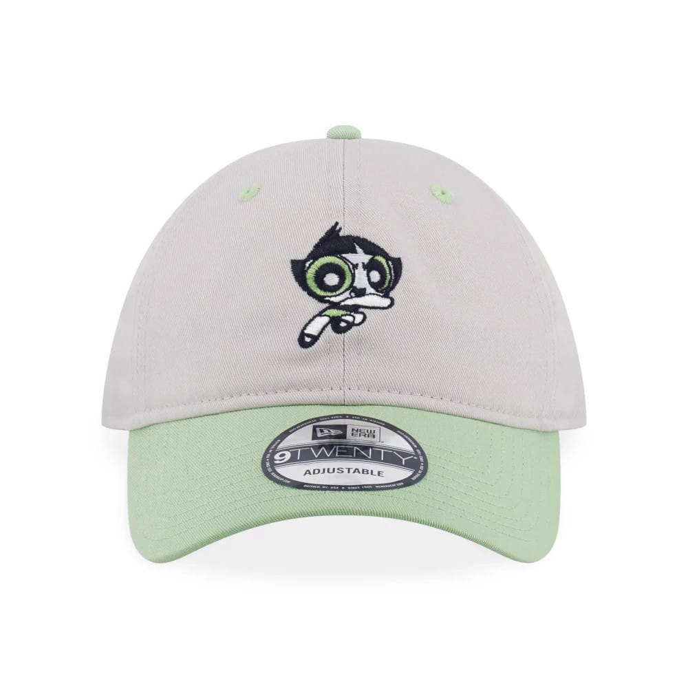 Pictured is this Powerpuff Girls Buttercup 9TWENTY cap in grey and green.. 3