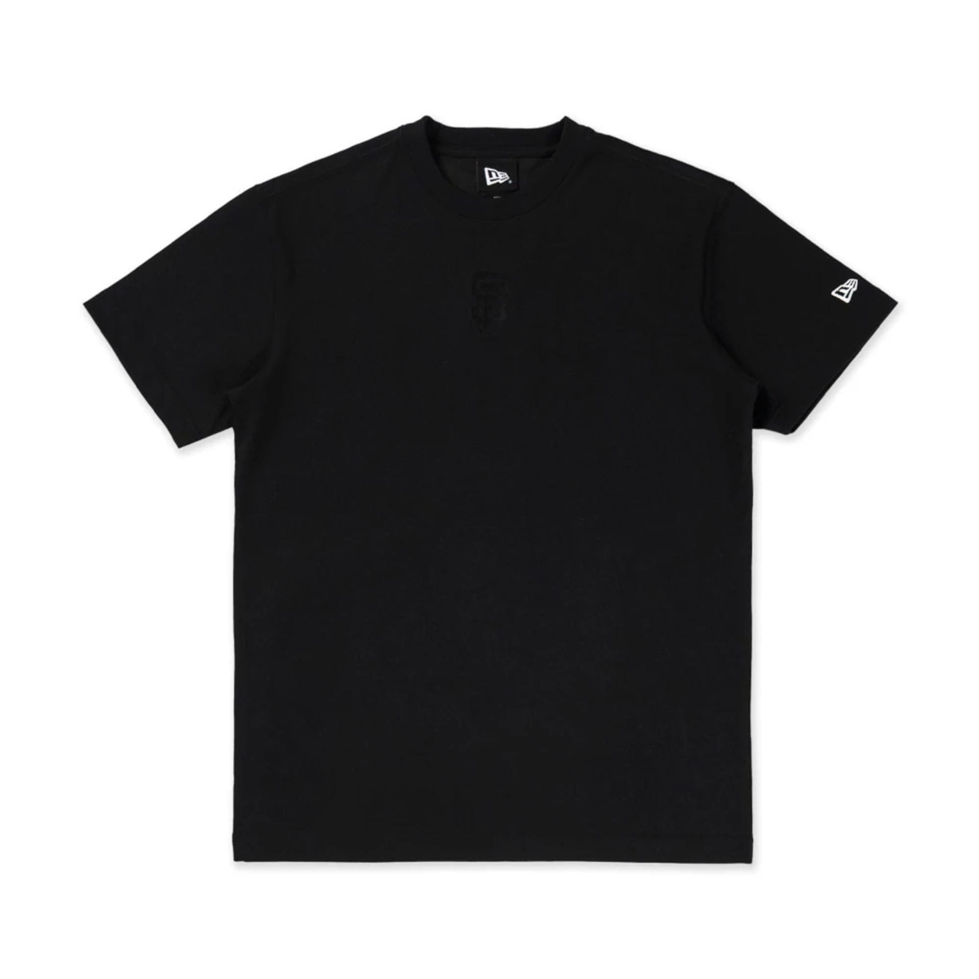 The model is wearing this MLB Cartoon San Francisco Giants T-Shirt in black. 2