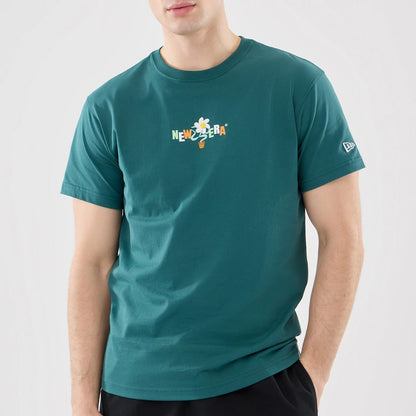 The model is wearing this New Era Earth Day T-Shirt in dark green. 5