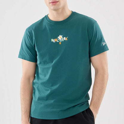 The model is wearing this New Era Earth Day T-Shirt in dark green. 5