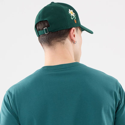 The model is wearing this New Era Earth Day T-Shirt in dark green. 7