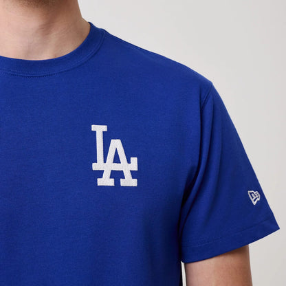 The model is wearing this MLB Banana Graphic LA Dodgers T-Shirt in bright blue. 5