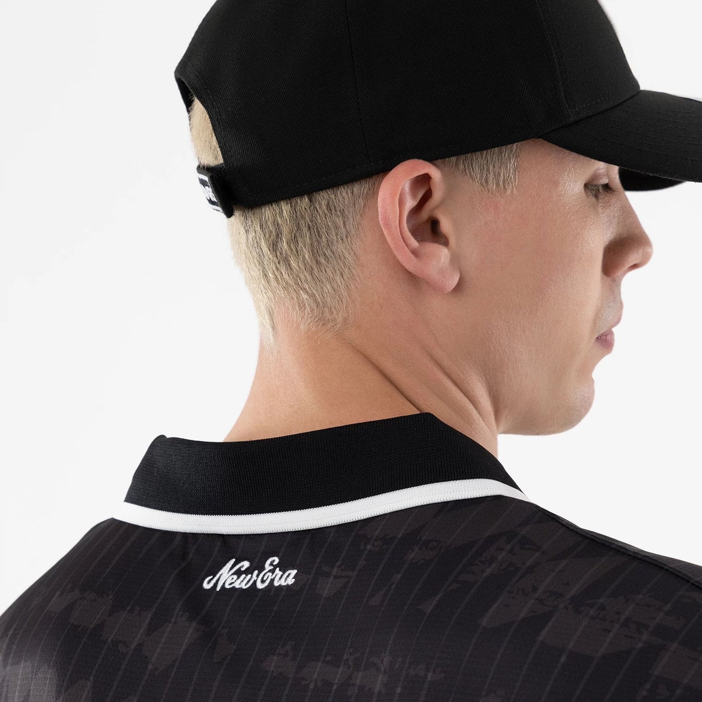 The model is wearing this NFL Las Vegas Raiders Soccer Jersey in black. 7