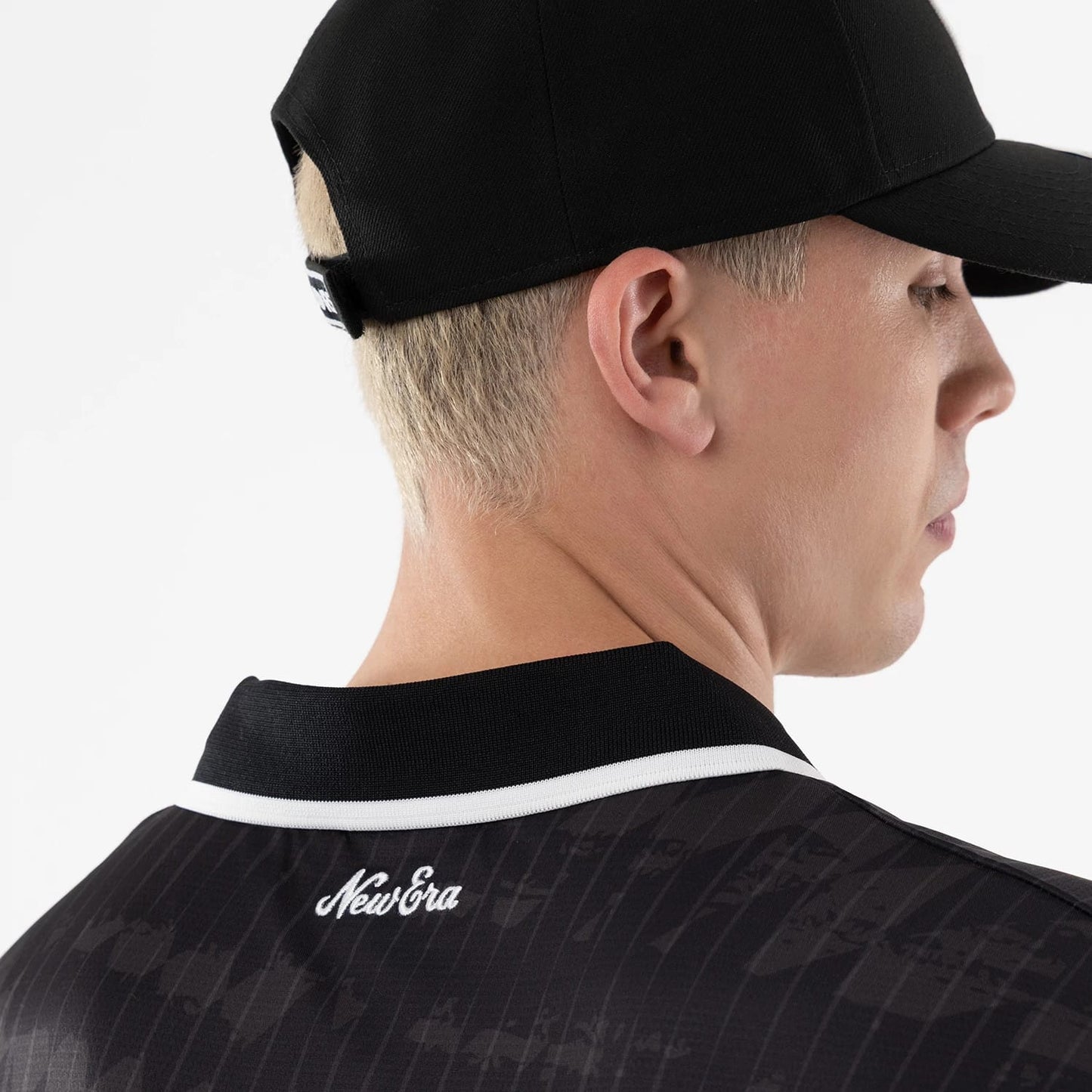 The model is wearing this NFL Las Vegas Raiders Soccer Jersey in black. 7