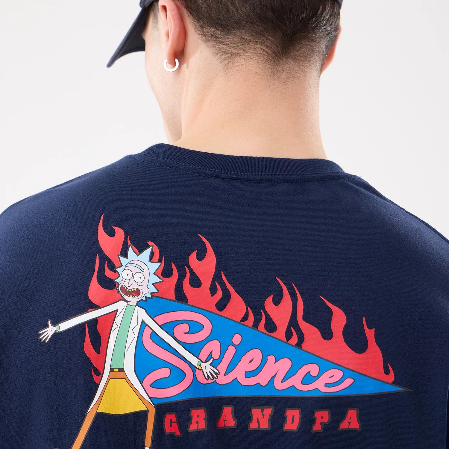 The model is wearing this Rick And Morty T-Shirt in blue. 4
