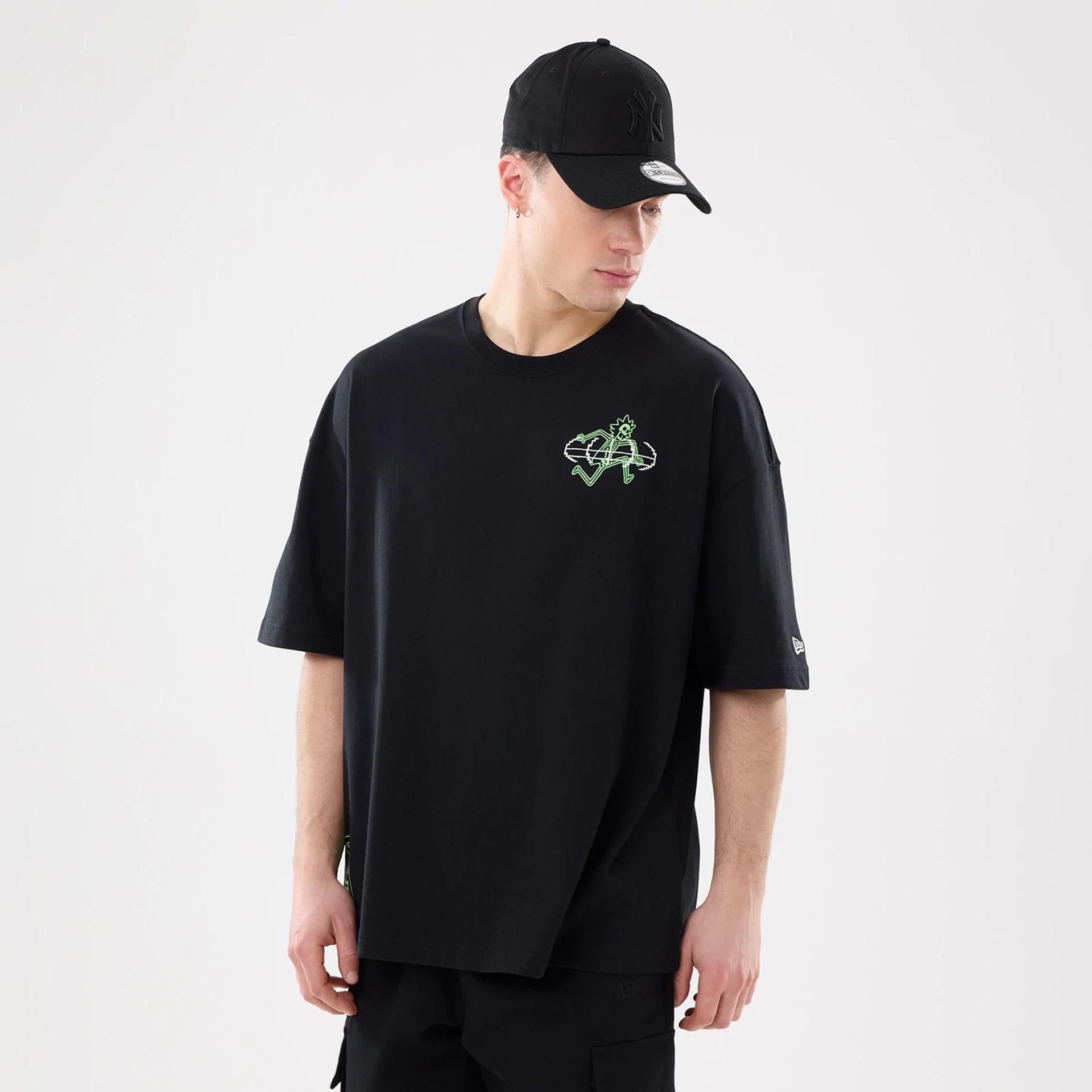The model is wearing this Rick And Morty T-Shirt in black. 1