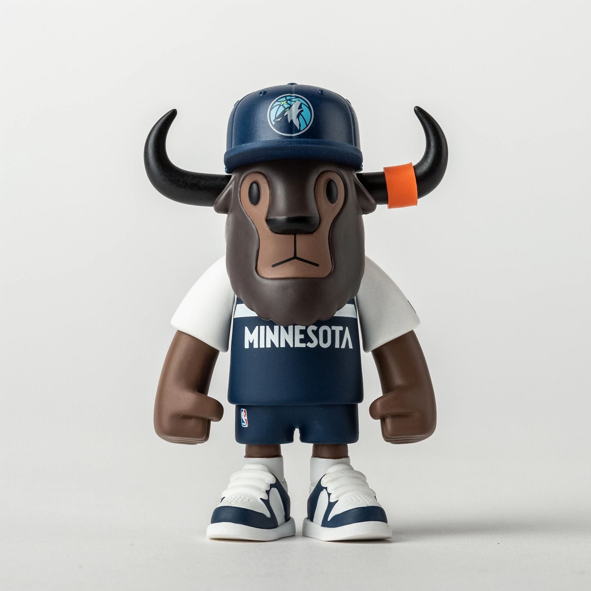 Pictured is this NBA 2025 Minnesota Timberwolves Mini Buffalo Figure in navy. 1