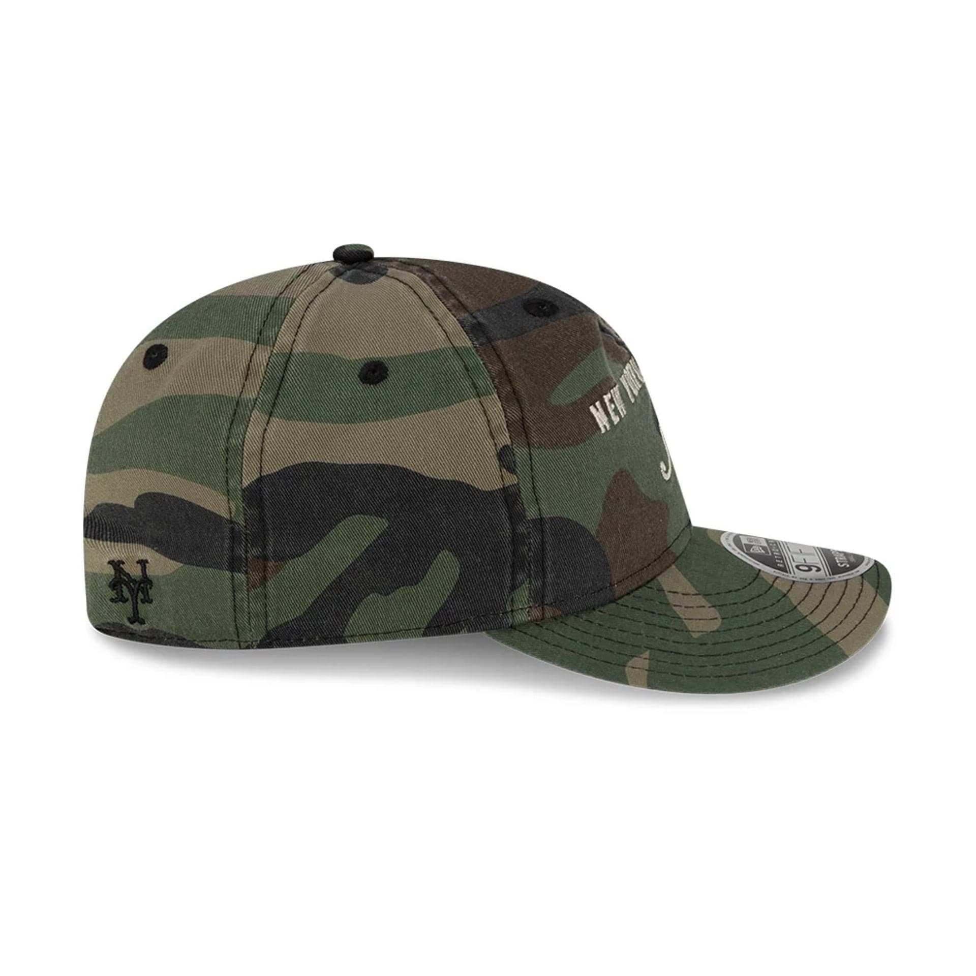 Pictured is this Thisisneverthat X MLB New York Mets Retro Crown 9FIFTY cap in woodland camo. 6