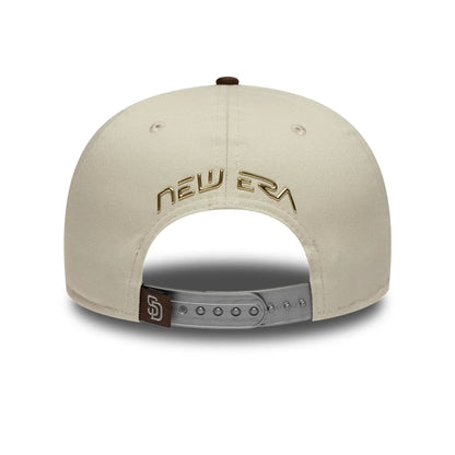 Pictured is this Hajime Sorayama X MLB San Diego Padres Retro Crown 9FIFTY cap in Cream. 3
