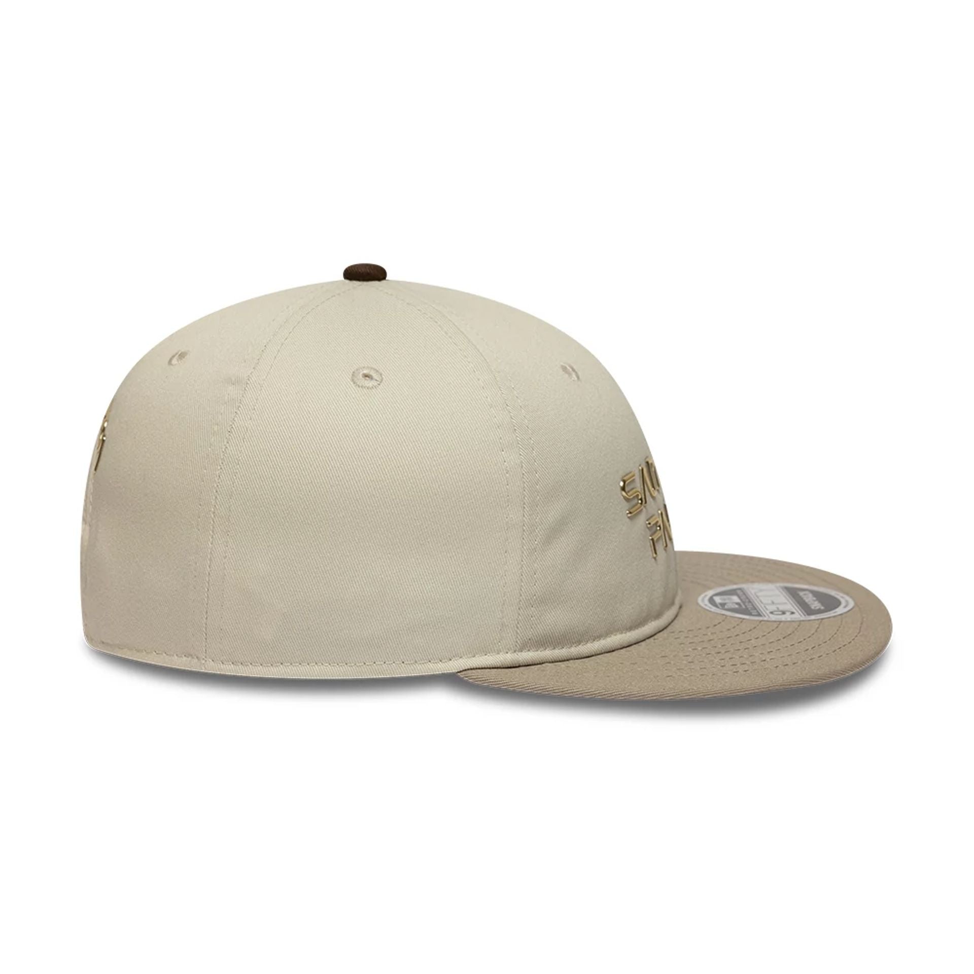 Pictured is this Hajime Sorayama X MLB San Diego Padres Retro Crown 9FIFTY cap in Cream. 7