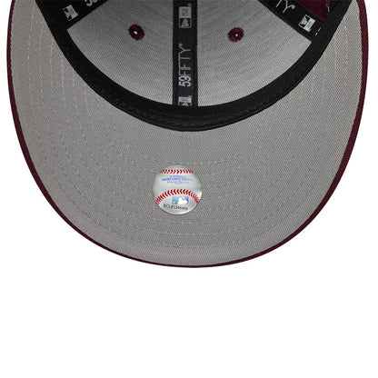 Pictured is this MLB College Varsity St. Louis Cardinals Low Profile 59FIFTY Fitted cap in dark red. 2
