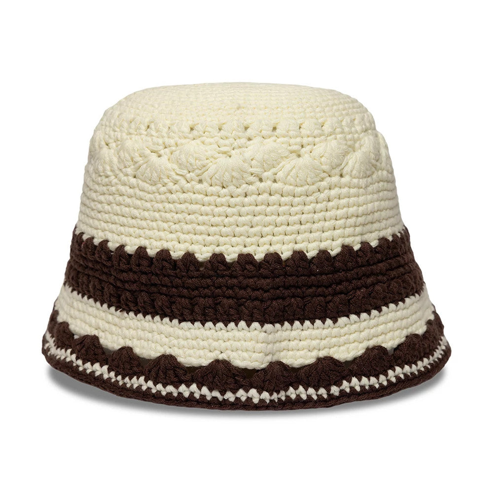 New Era Crochet Border White Explorer Bucket Hat | NEC EU