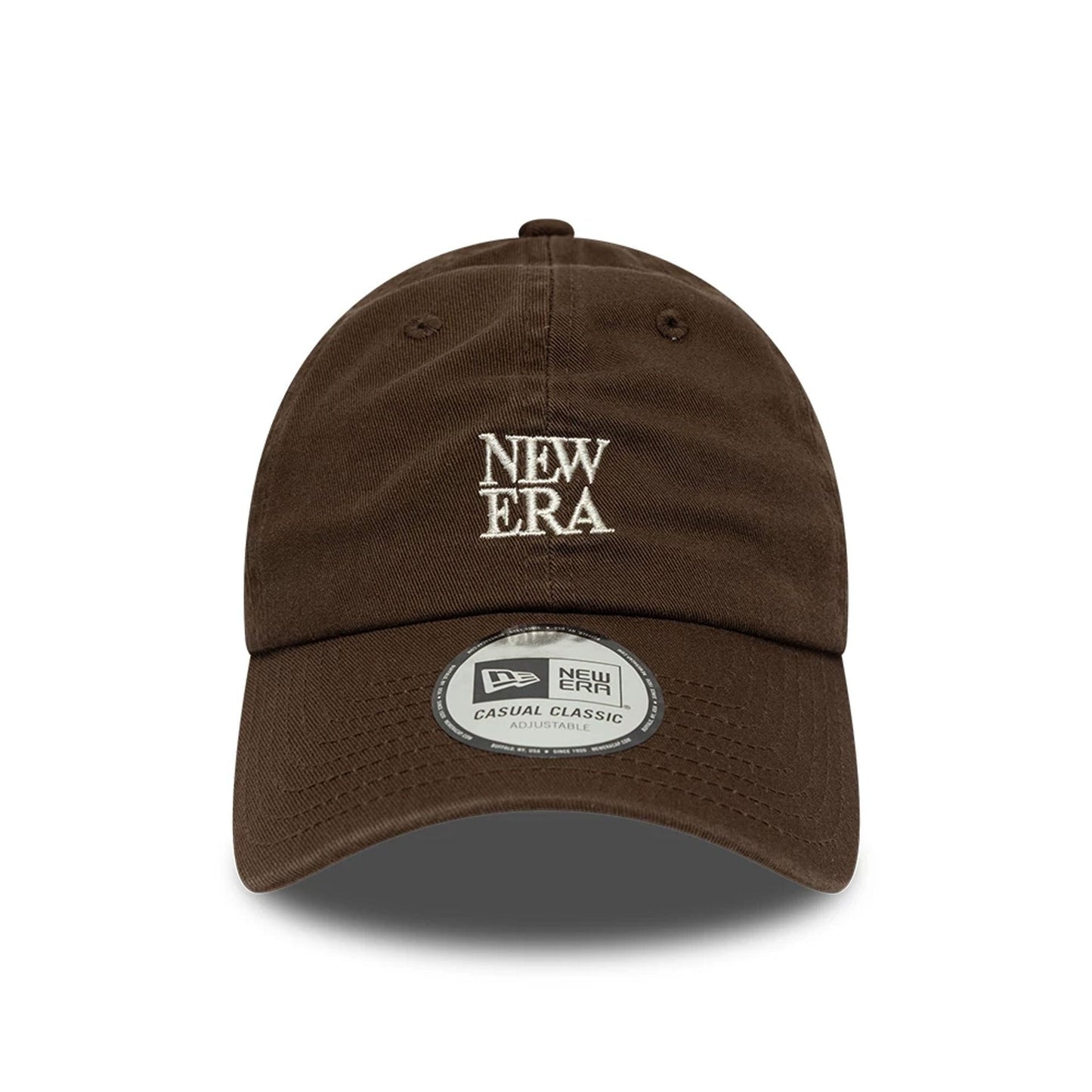 Pictured is this New Era Square Logo Casual Classic cap in dark brown. 2