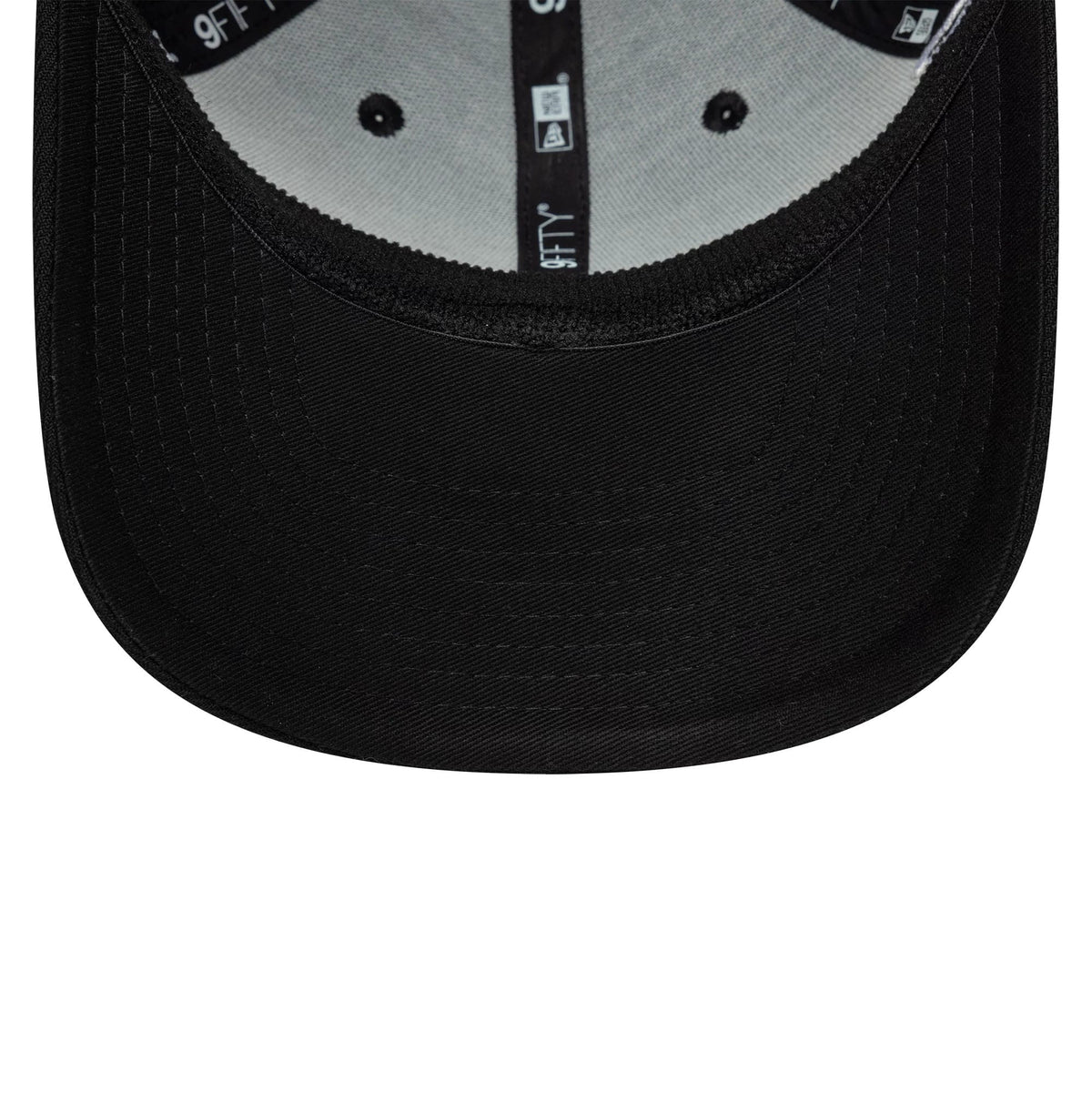 Pictured is this New Era Big Script 9FIFTY Stretch Snap cap in black. 7
