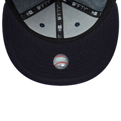 Pictured is this MLB Denim LA Dodgers 9FIFTY Snapback cap in navy. 7